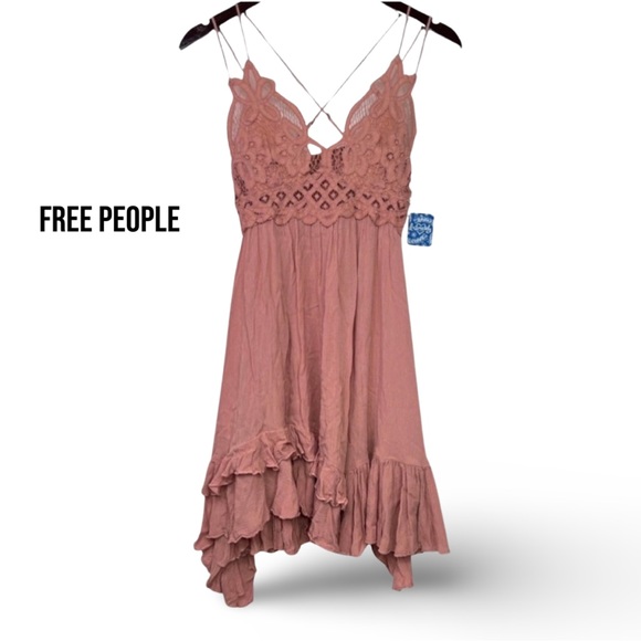 Free People Women's Adella Slip Dress NWT - Picture 2 of 14